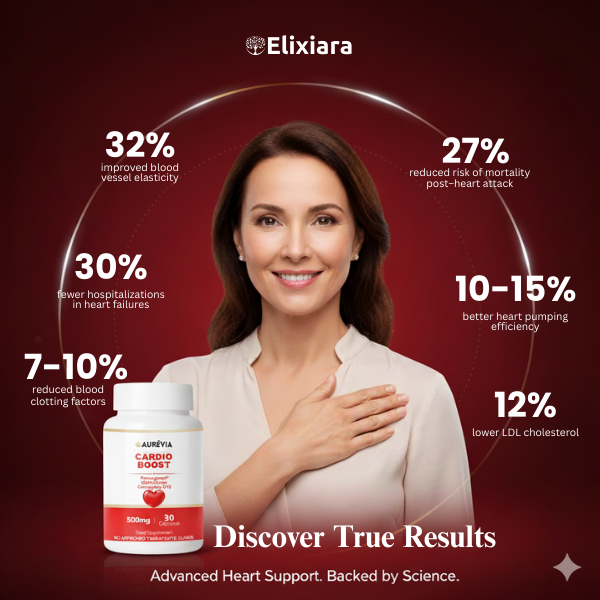 Cardio Boost natural supplement – supports heart health, blood circulation, and energy with clinically proven ingredients Cardio Boost natural supplement – supports heart health, blood circulation, and energy with clinically proven ingredients