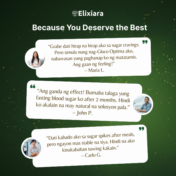 Gluco Optima customer testimonials – real stories on blood sugar balance and improved health